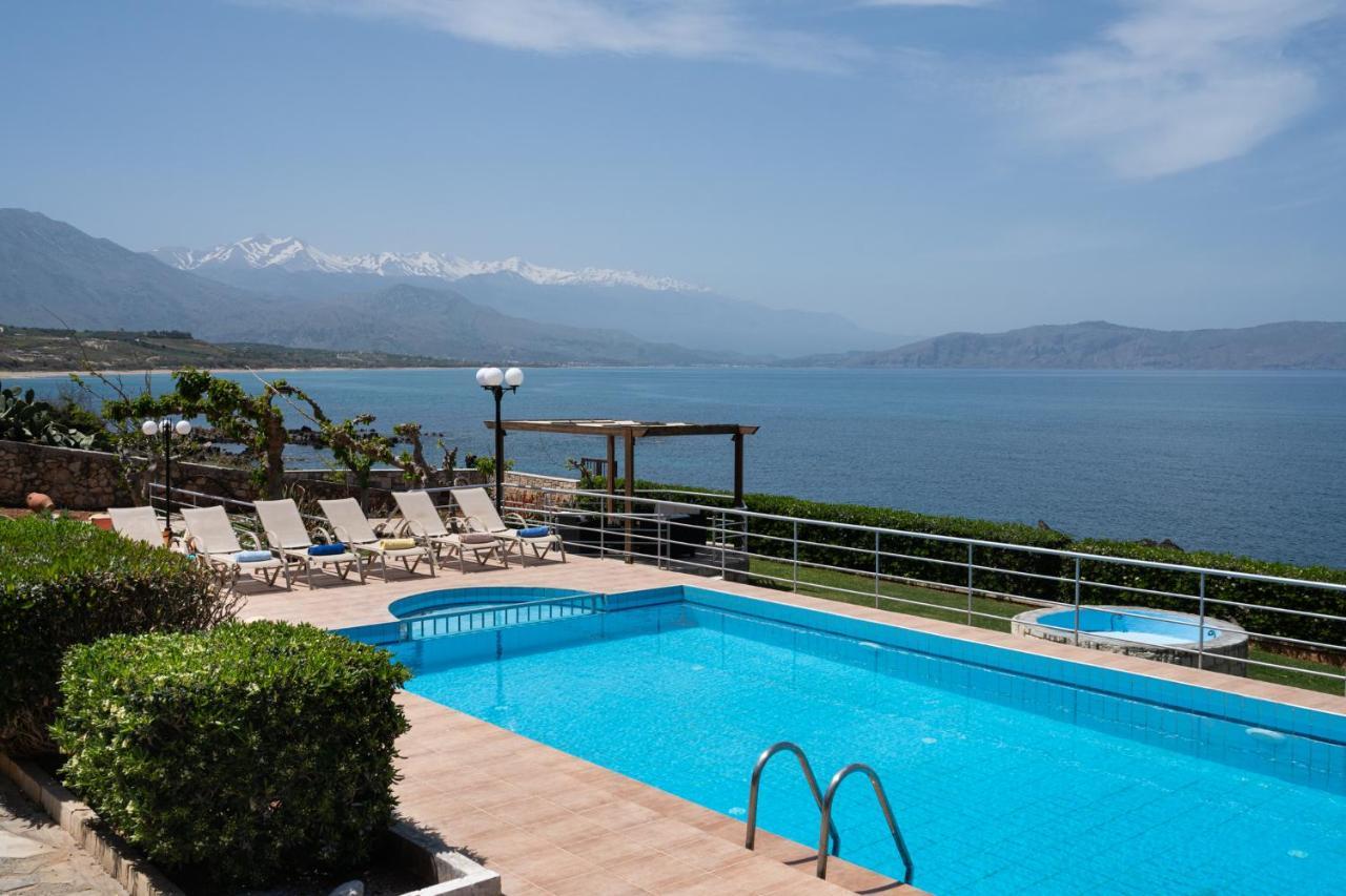 Beachfront Family Villa Katerina With Private Pool, Playground, Bbq & Amazing Sea Views! Petres  Екстериор снимка