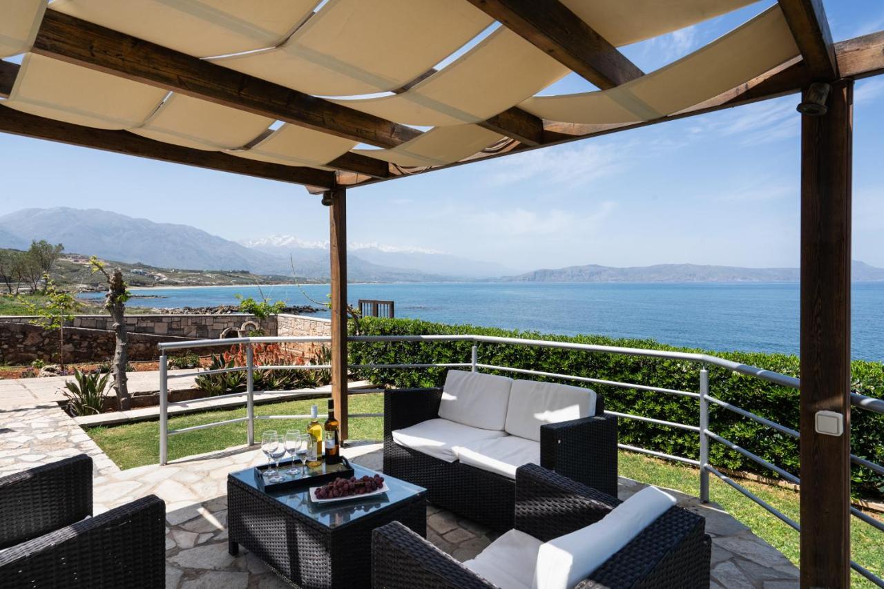 Beachfront Family Villa Katerina With Private Pool, Playground, Bbq & Amazing Sea Views! Petres  Екстериор снимка