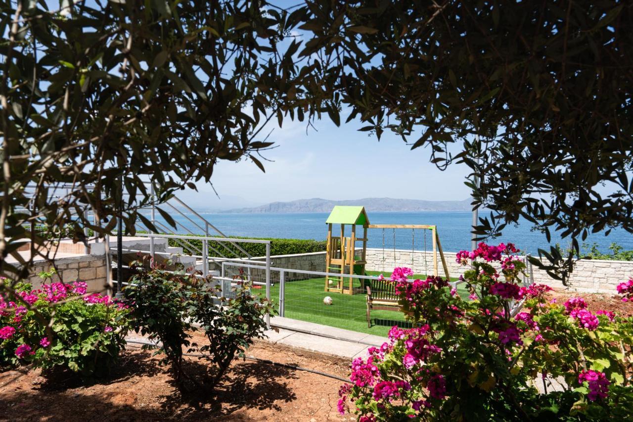 Beachfront Family Villa Katerina With Private Pool, Playground, Bbq & Amazing Sea Views! Petres  Екстериор снимка